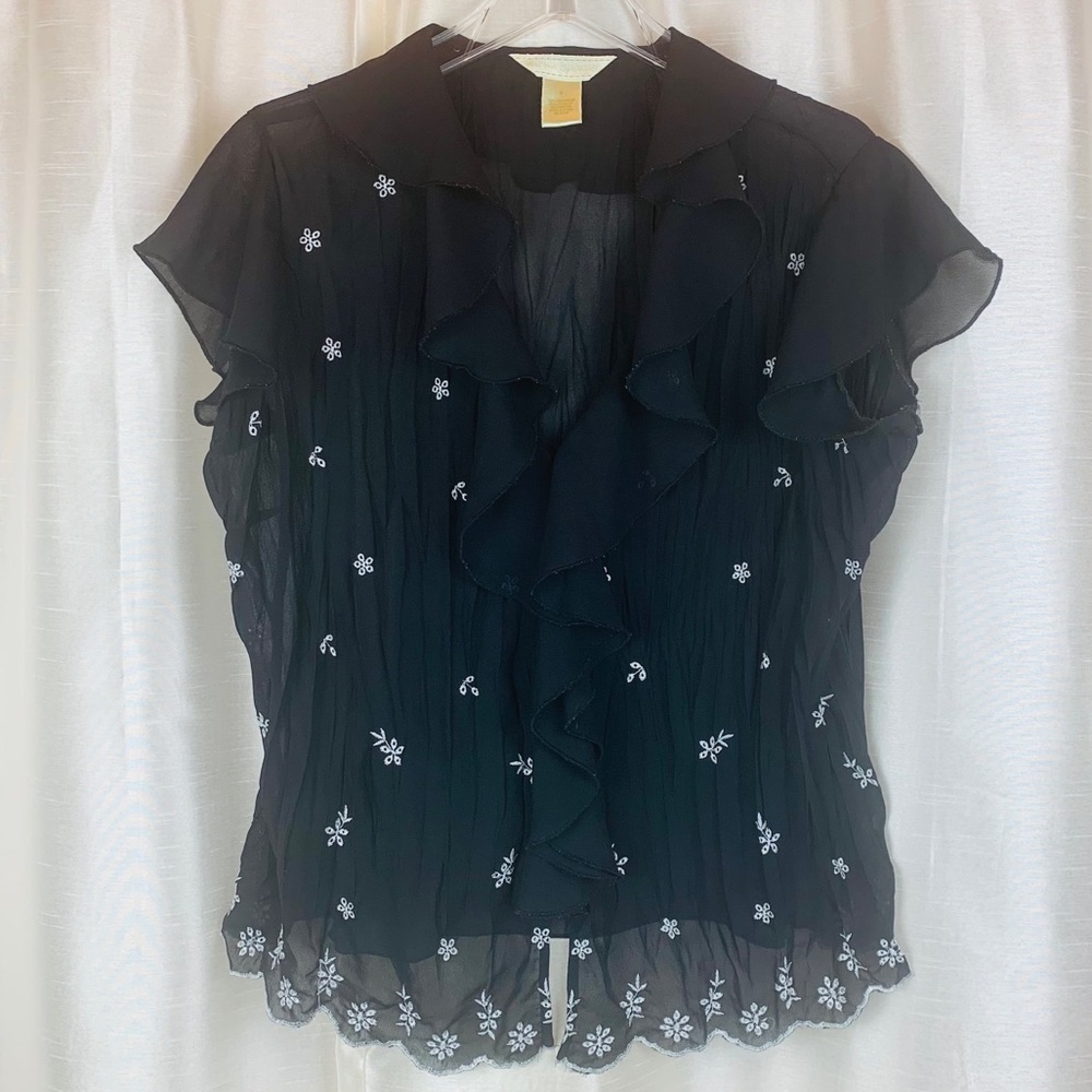 EUC New York City Design Co. Cap Sleeve Blouse